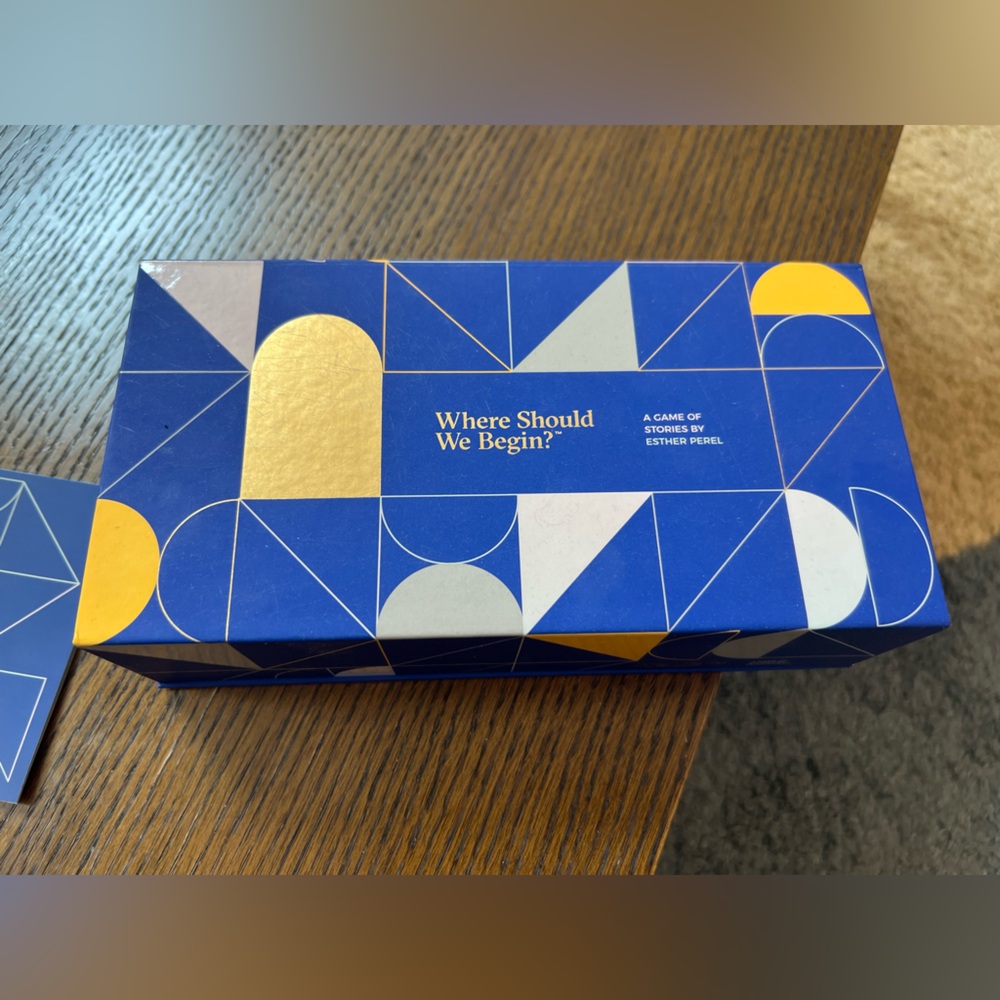 Where Should We Begin? Card Game - Blue and Gold